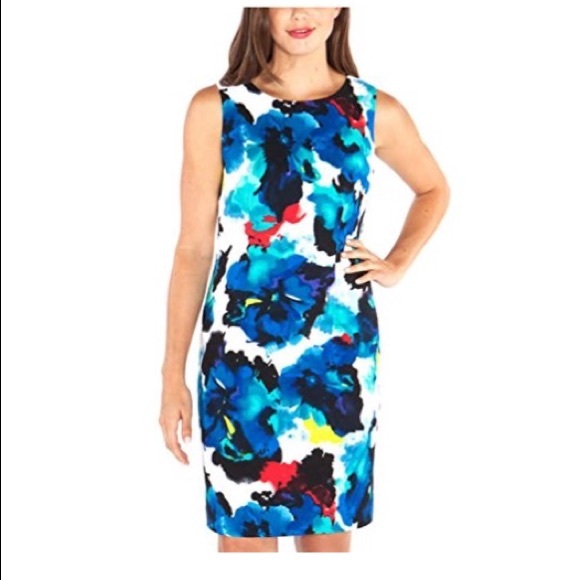 Mario Serrani Women's Multicolor Shift Dress - 12 - Picture 2 of 8